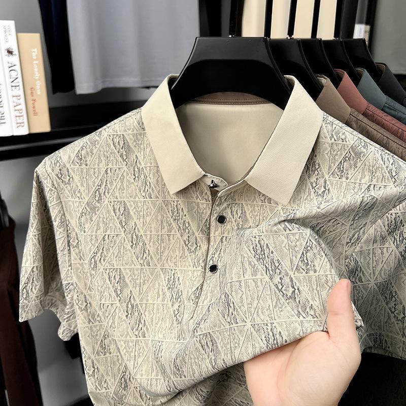 Чоловіча футболка поло з коротким рукавом, холодна шовковиста, з принтом, повсякденна, висококласна 4XL
Чоловіча футболка поло з коротким рукавом, холодна шовковиста, з принтом, повсякденна, висококласна 4XL