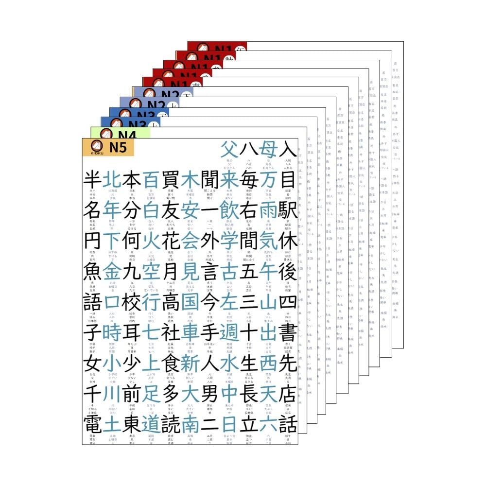 Водонепроницаемый плакат KIOKU Kanji Made in Different 2057 Kanji 4067, всего 11 плакатов формата A3 N5-N1, Япония, уровни, символы, слова, (Кандзи N5-N1
Водонепроницаемый плакат KIOKU Kanji Made in Different 2057 Kanji 4067, всего 11 плакатов формата A3 N5-N1, Япония, уровни, символы, слова, (Кандзи N5-N1