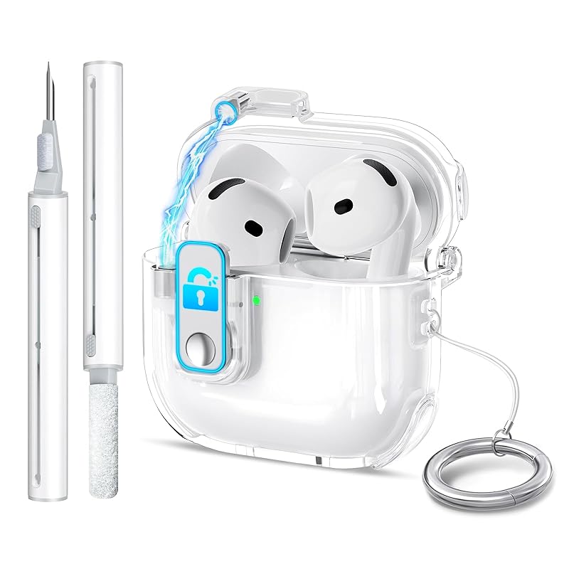 HEIGKOIK AirPods 4th generation case with lock magnetic automatic lock Airpods 4 clear (USB-C compatible) Integrated type fingerprint prevention
HEIGKOIK AirPods 4th generation case with lock magnetic automatic lock Airpods 4 clear (USB-C compatible) Integrated type fingerprint prevention