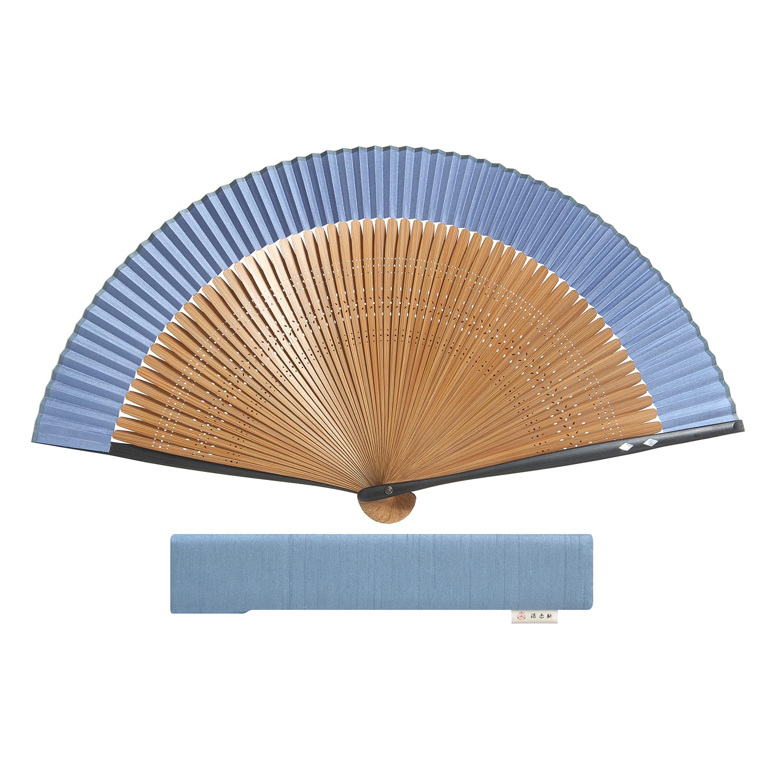 HOSEKKEN folding fan brand that combines traditional craftsmanship skills and modern Gentlemen shell rhombus Simple Japanese accessory Japanese світло-синій колір
HOSEKKEN folding fan brand that combines traditional craftsmanship skills and modern Gentlemen shell rhombus Simple Japanese accessory Japanese світло-синій колір