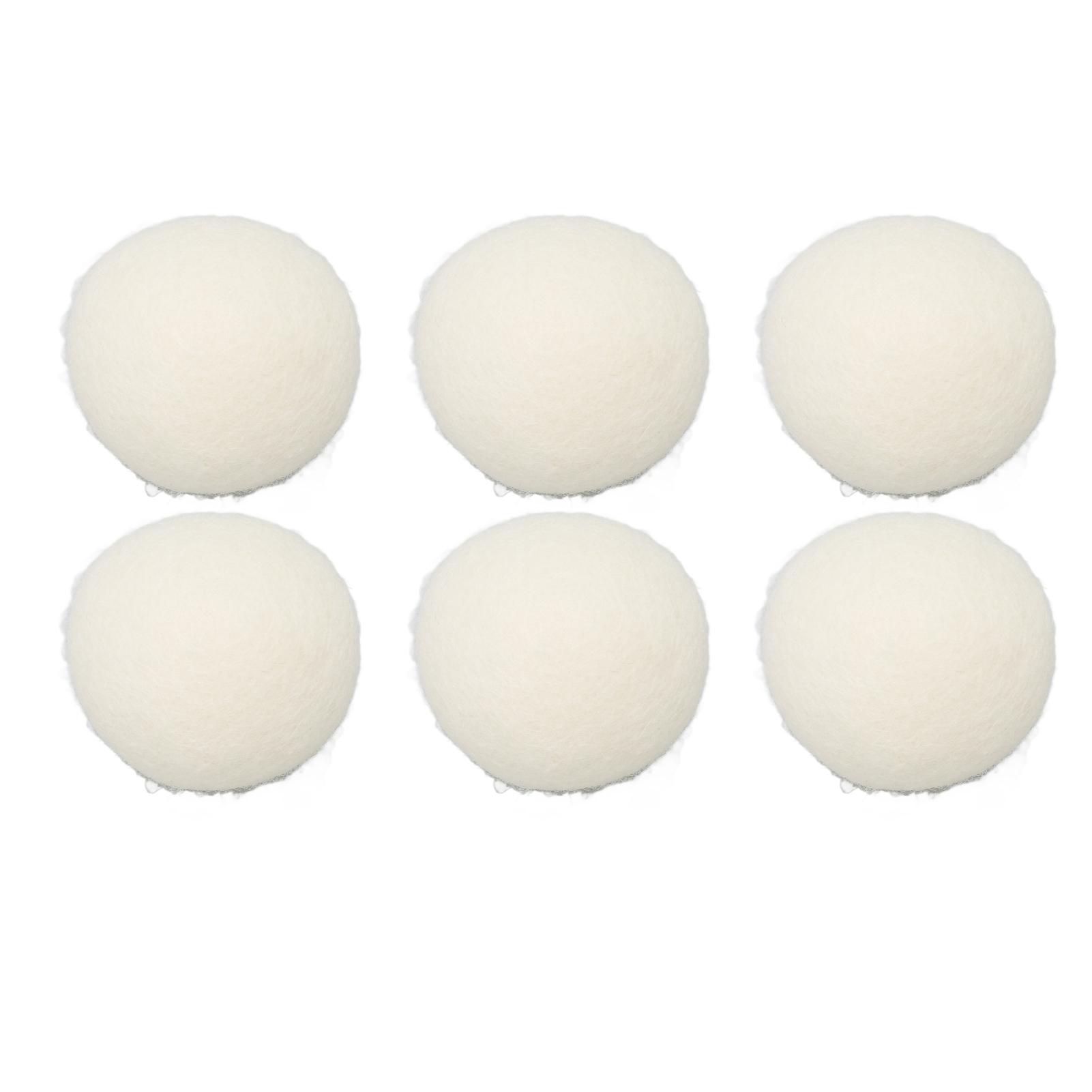 6Pcs Wool Drying Balls Reusable Skin Friendly Static Reduction Time Saving Fabric Softener Ball for 6cm/2.36in
6Pcs Wool Drying Balls Reusable Skin Friendly Static Reduction Time Saving Fabric Softener Ball for 6cm/2.36in