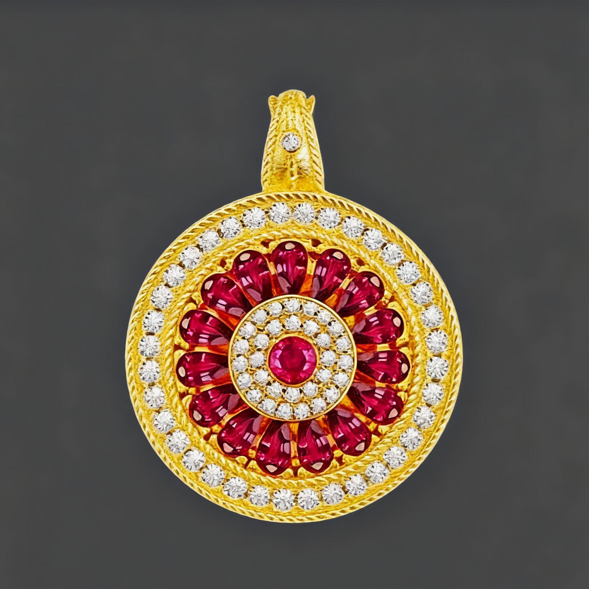 Gold-Plated Rotatable Diamond Rose Compass Pendant Necklace
Gold-Plated Rotatable Diamond Rose Compass Pendant Necklace