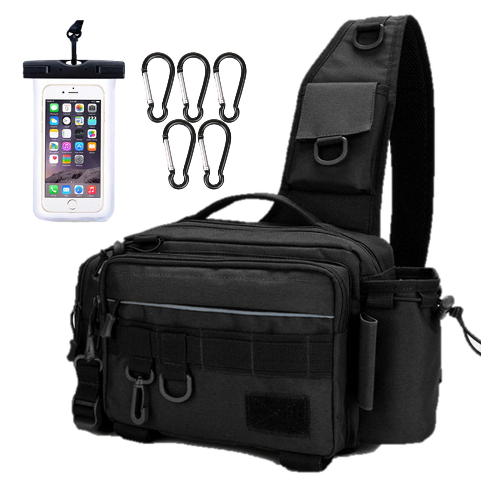 Fishing Shoulder Large Tackle Bag for Run and Gun nda-style Bag, Bag, Multifunctional, Capacity, (Black) чорний
Fishing Shoulder Large Tackle Bag for Run and Gun nda-style Bag, Bag, Multifunctional, Capacity, (Black) чорний