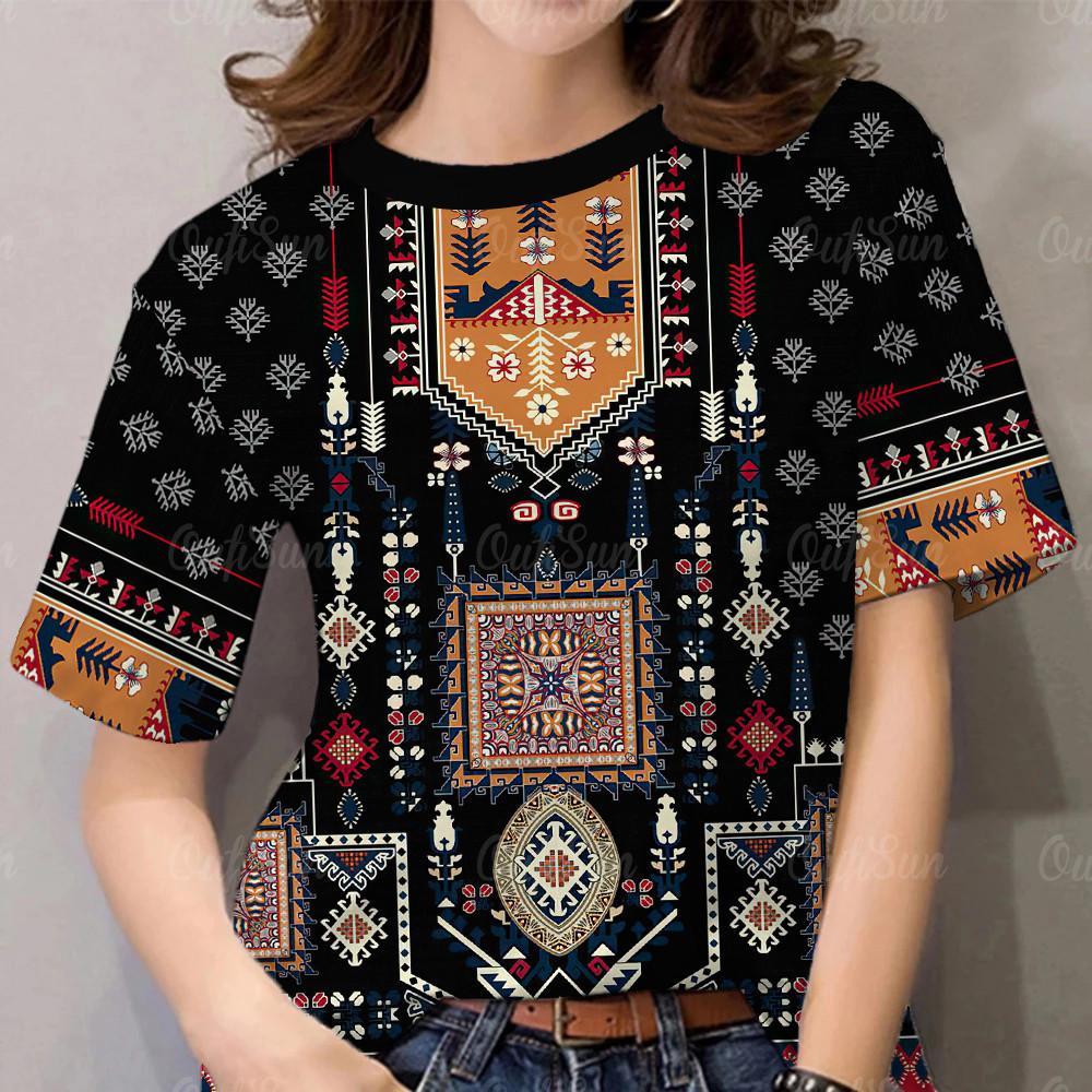 Women s clothing, retro plus size women s T-shirt short sleeved women s top 6XL
Women s clothing, retro plus size women s T-shirt short sleeved women s top 6XL