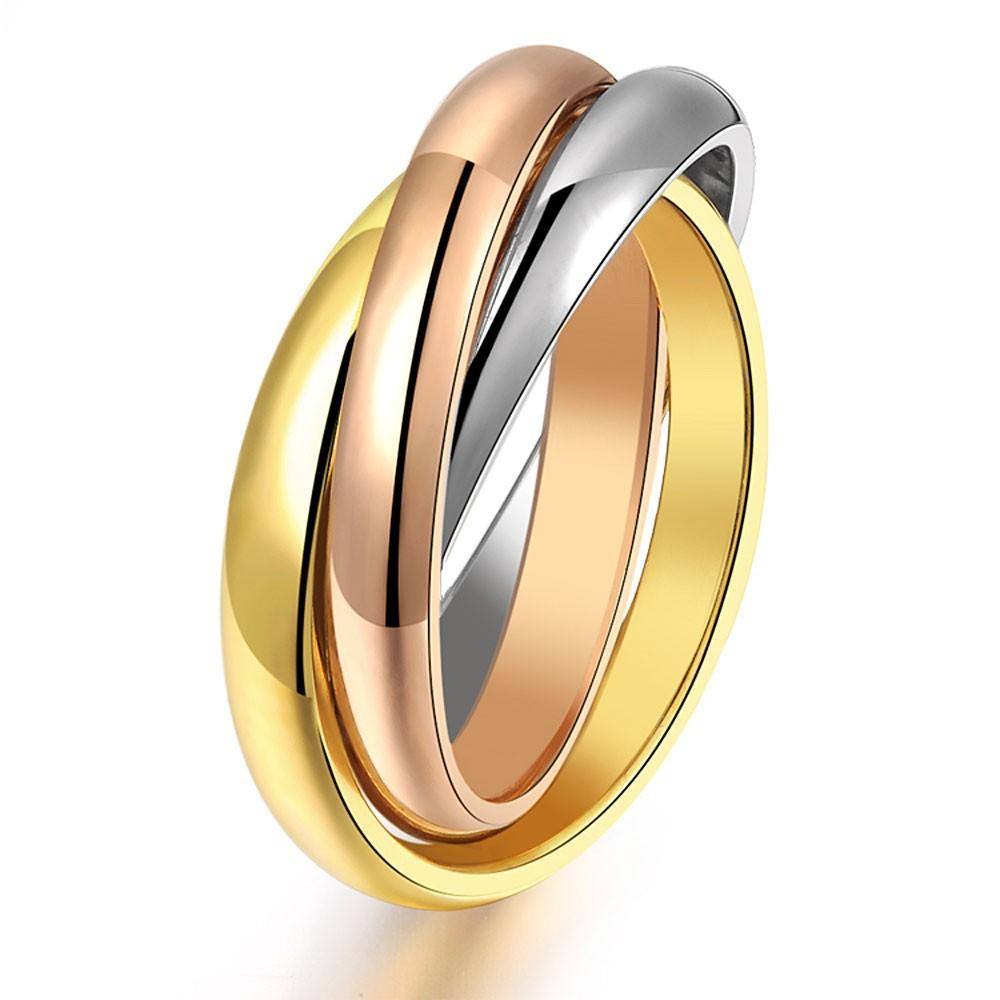 Stainless Steel Girl Women Finger Rings Creative Three Colors In One Ring For Women Titanium Steel Ornament 4
Stainless Steel Girl Women Finger Rings Creative Three Colors In One Ring For Women Titanium Steel Ornament 4