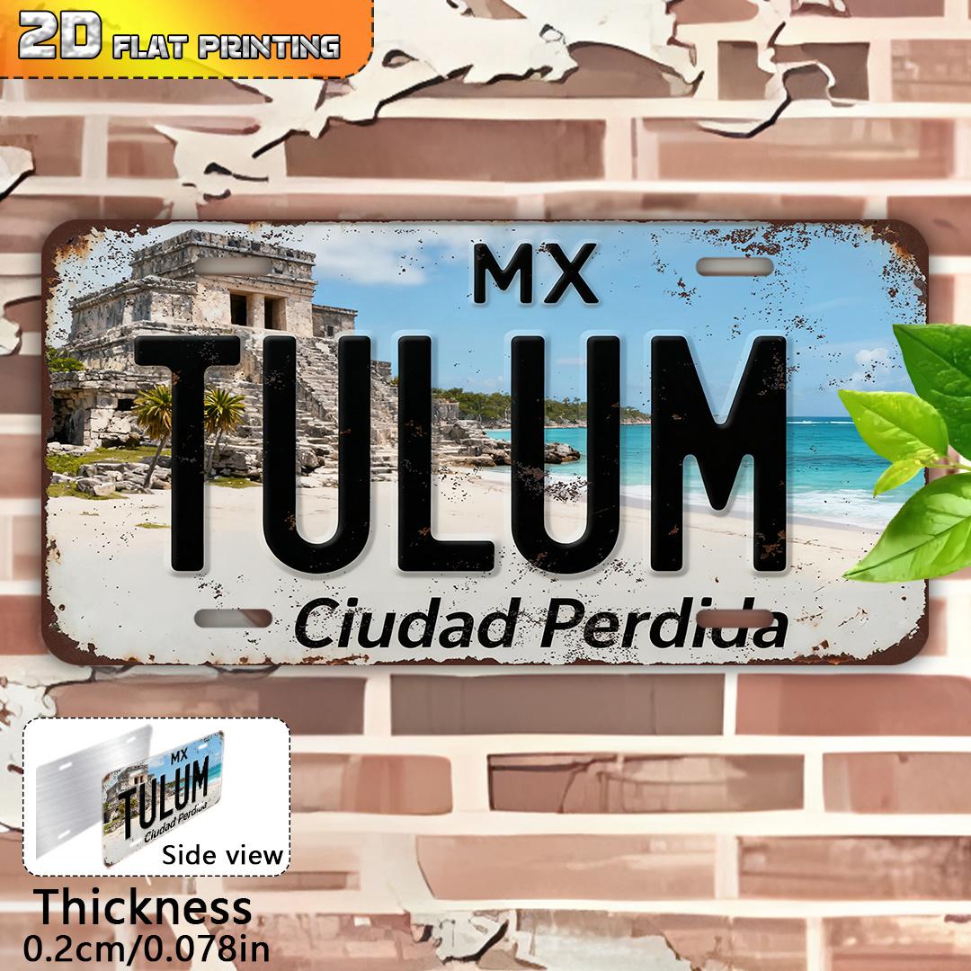 D Flat D Flat A Single Piece D Printed Vintage Aluminum Sign Outdoor Wall Decoration ( cm X cm) Tulum Mexi 15x30cm(5.9x7.8inch)
D Flat D Flat A Single Piece D Printed Vintage Aluminum Sign Outdoor Wall Decoration ( cm X cm) Tulum Mexi 15x30cm(5.9x7.8inch)