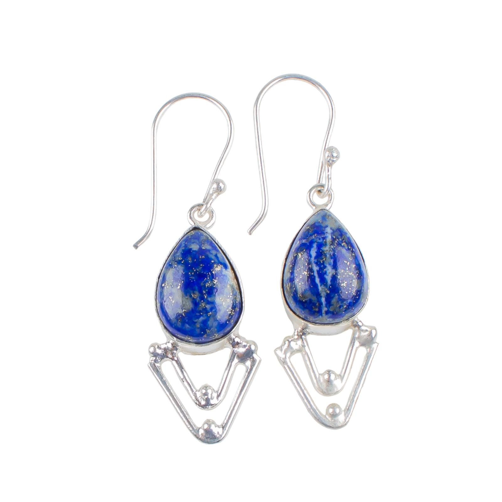 Natural Lapis Lazuli Gemstone 925 Sterling Silver Elegant Jewelry Earrings 1.90 EE-39-31
Natural Lapis Lazuli Gemstone 925 Sterling Silver Elegant Jewelry Earrings 1.90 EE-39-31