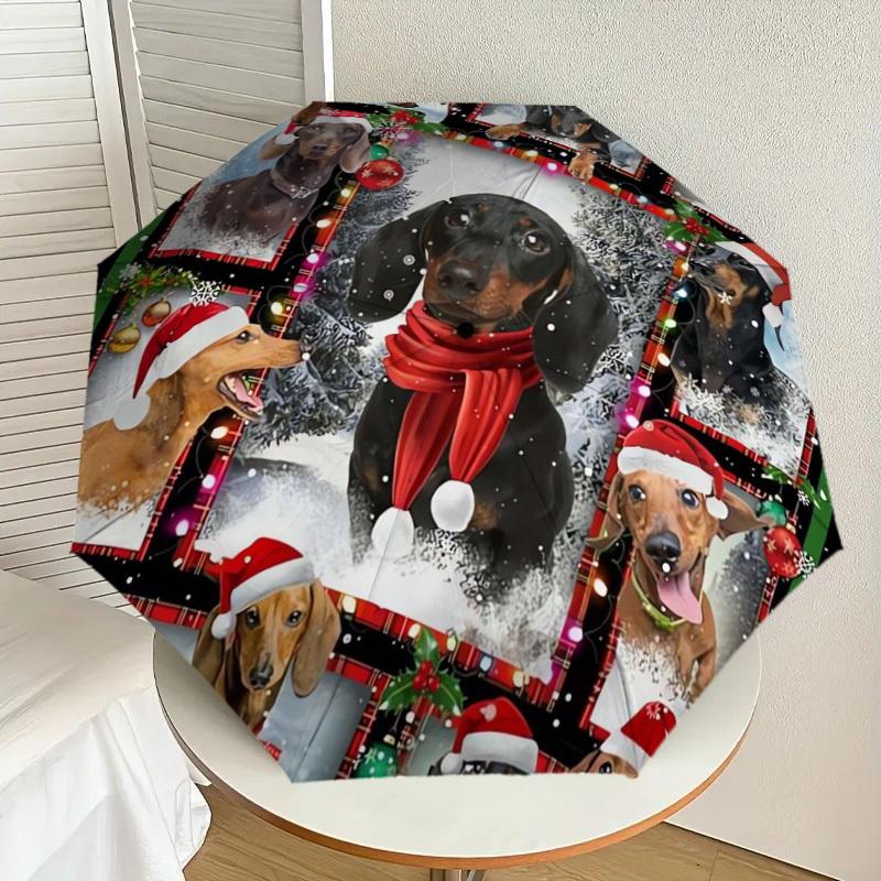 1pc Christmas Dachshund Decorative Plate Umbrella with Plastic Handle,Suitable for All Seasons Home Travel Outdoor UmbrellaDD330
1pc Christmas Dachshund Decorative Plate Umbrella with Plastic Handle,Suitable for All Seasons Home Travel Outdoor UmbrellaDD330