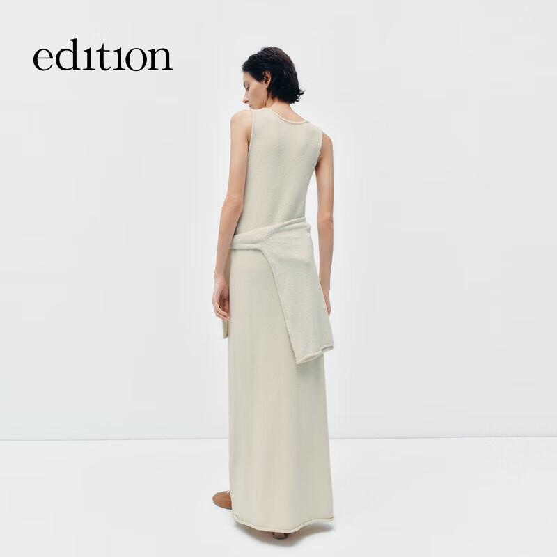 Издание E+ Серия Cloud Шелковая смесь Платье макси без рукавов с U-образным вырезом M