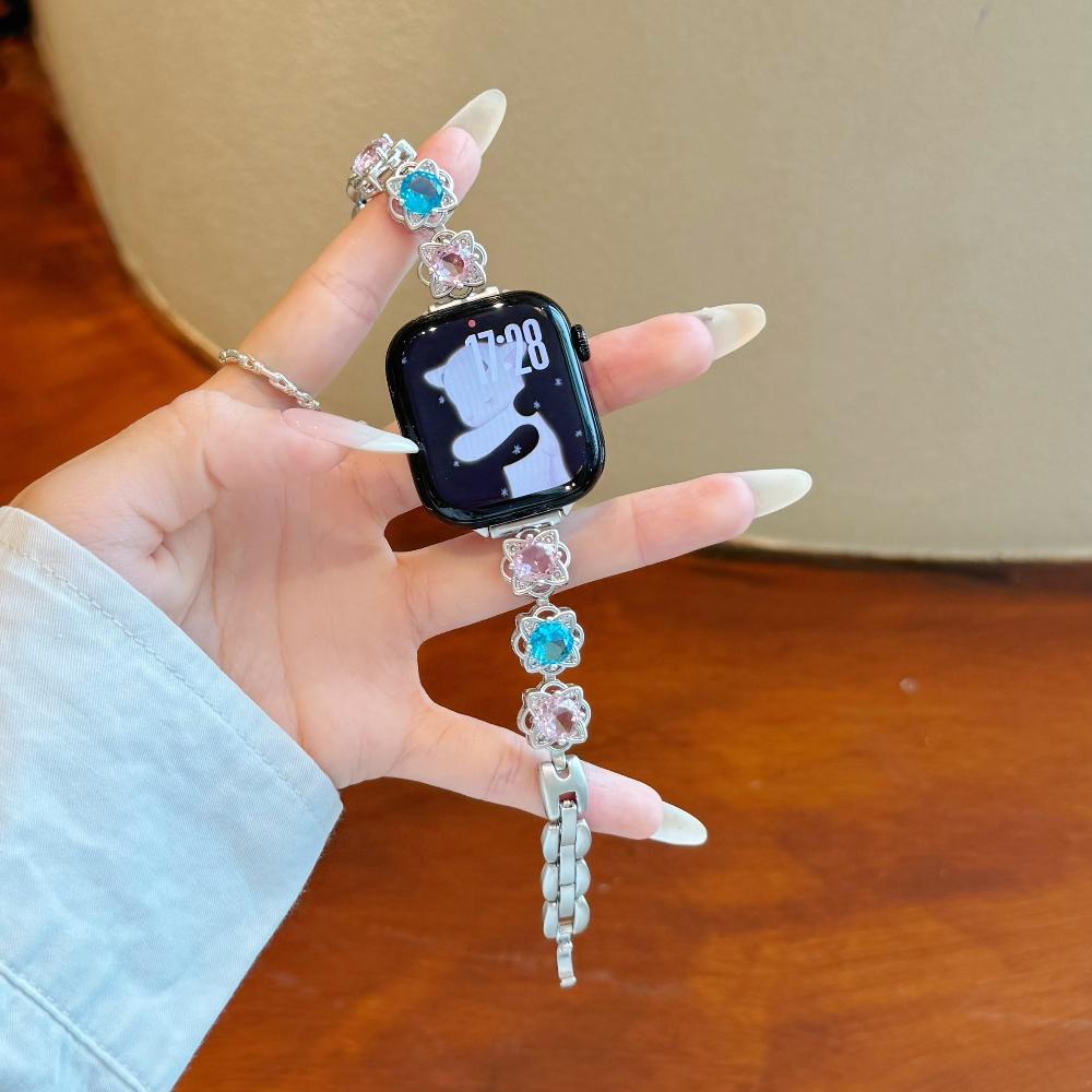 Sugar Color Diamond Compatible For Apple Watch Ultra band 49mm 40mm 42mm 44mm 45mm 38mm for iWatch Series 11/10/8/7/6/SE/9 Fashionable Handmade Strap Ultra1/2/3 49mm
Sugar Color Diamond Compatible For Apple Watch Ultra band 49mm 40mm 42mm 44mm 45mm 38mm for iWatch Series 11/10/8/7/6/SE/9 Fashionable Handmade Strap Ultra1/2/3 49mm