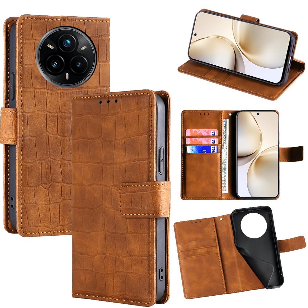 For Realme 14 Pro+ 5G Leather Case Wallet Stand Crocodile Texture Mobile Phone Cover Brown
For Realme 14 Pro+ 5G Leather Case Wallet Stand Crocodile Texture Mobile Phone Cover Brown