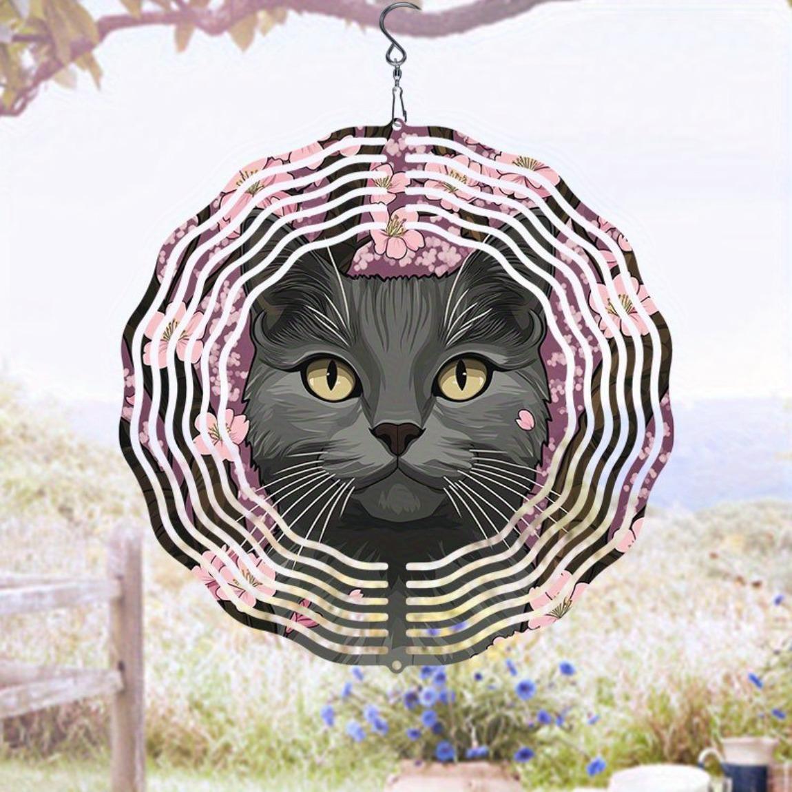Hanging Wind Chime with Forest Kitten Pattern Metal Wind Direction Gyro for Outdoor Garden Patio Indoor Decoration No Batteries Needed Perfect Gift
Hanging Wind Chime with Forest Kitten Pattern Metal Wind Direction Gyro for Outdoor Garden Patio Indoor Decoration No Batteries Needed Perfect Gift