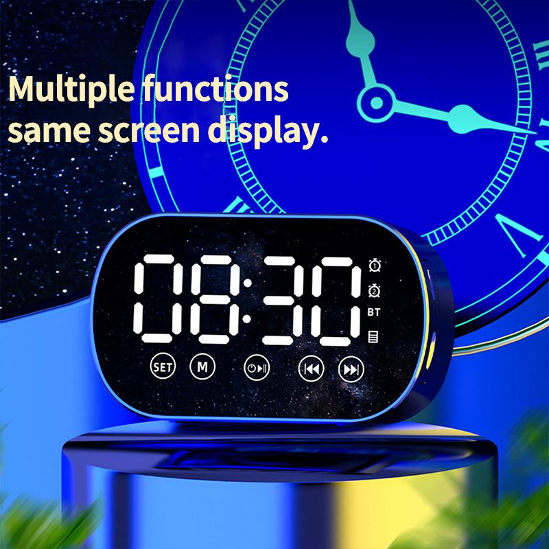 Цифровой будильник Bluetooth-динамик с поддержкой TF FM-радио Sound Box Настольный музыкальный проигрыватель Светодиодный будильник Настольные прикроватные часы
Цифровой будильник Bluetooth-динамик с поддержкой TF FM-радио Sound Box Настольный музыкальный проигрыватель Светодиодный будильник Настольные прикроватные часы