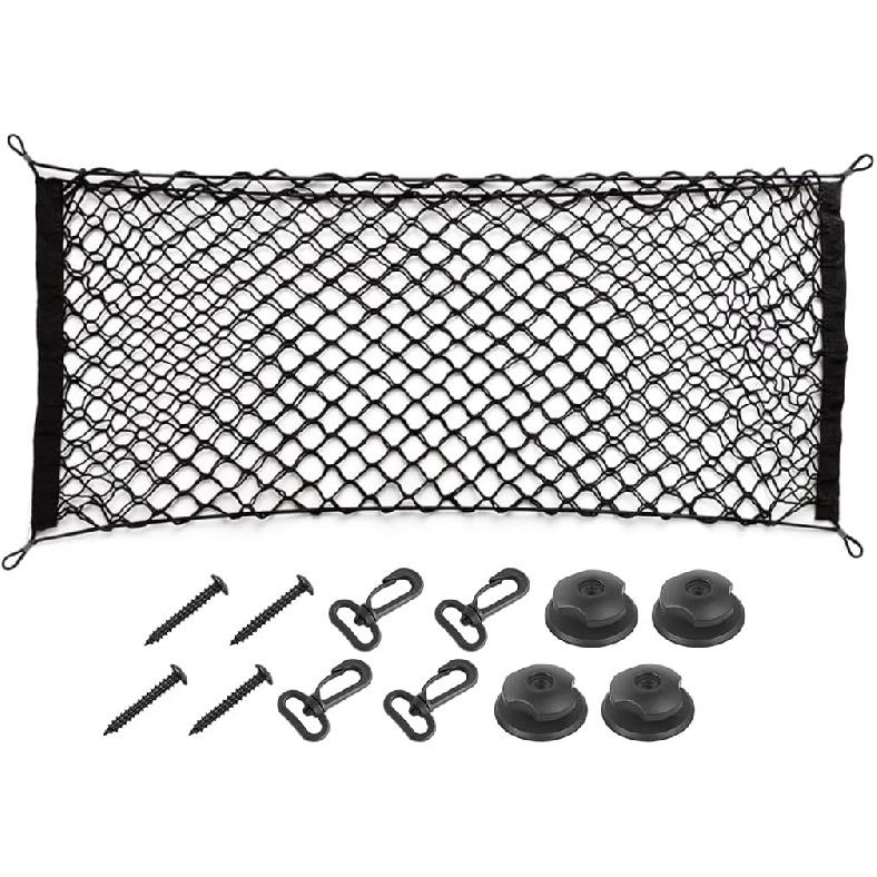 Задняя грузовая сетка автомобиля, регулируемая эластичная сетка-органайзер для хранения, сетка для хранения багажника, универсальная, подходит для автомобиля, автомобиля, внедорожника (43,3 дюйма;х 15,8 дюйма;)
Задняя грузовая сетка автомобиля, регулируемая эластичная сетка-органайзер для хранения, сетка для хранения багажника, универсальная, подходит для автомобиля, автомобиля, внедорожника (43,3 дюйма;х 15,8 дюйма;)