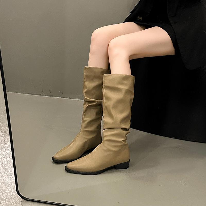 European and American Retro Long Boots for Women 2024 New Spring and Autumn Pointed Pile Boots Not Over The Knee Women s Boots 35 чорний
European and American Retro Long Boots for Women 2024 New Spring and Autumn Pointed Pile Boots Not Over The Knee Women s Boots 35 чорний