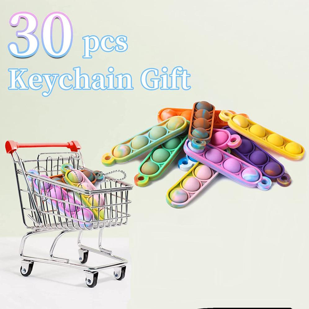 30-200pcs Mini Pop Keychain Fidget Toys Push Pop Bulk Keychain Party Favors For Kids Pop Bubble Toys Pack Boys Girls Adults
30-200pcs Mini Pop Keychain Fidget Toys Push Pop Bulk Keychain Party Favors For Kids Pop Bubble Toys Pack Boys Girls Adults
