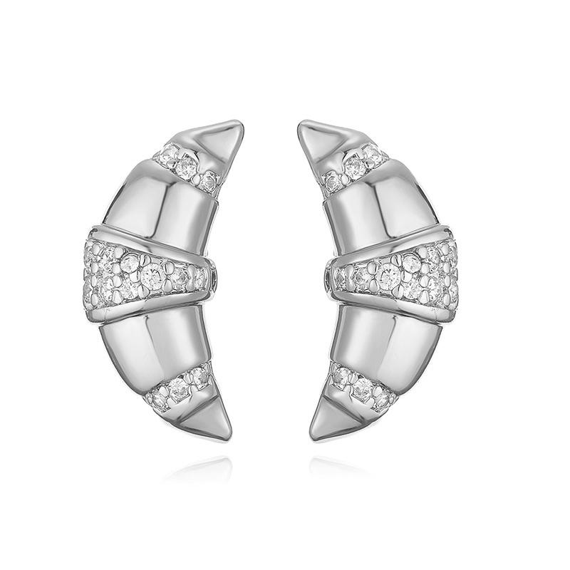 HECHENG, spring and summer new cow horn thread set CZ stone simple high-grade coloured diamonds interlocking women s earrings мідний
HECHENG, spring and summer new cow horn thread set CZ stone simple high-grade coloured diamonds interlocking women s earrings мідний