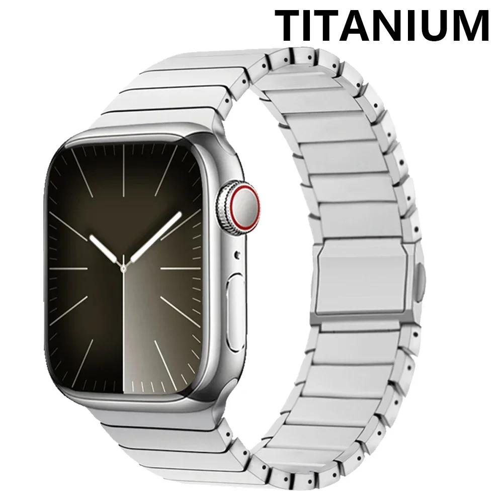 Titanium Men Strap for Apple Watch Band Ultra 3/2 49mm 11 10 46mm Magnetic Buckle Bracelet for iwatch Series 9 8 7 SE 45mm 44mm for Apple Watch 44mm срібний
Titanium Men Strap for Apple Watch Band Ultra 3/2 49mm 11 10 46mm Magnetic Buckle Bracelet for iwatch Series 9 8 7 SE 45mm 44mm for Apple Watch 44mm срібний