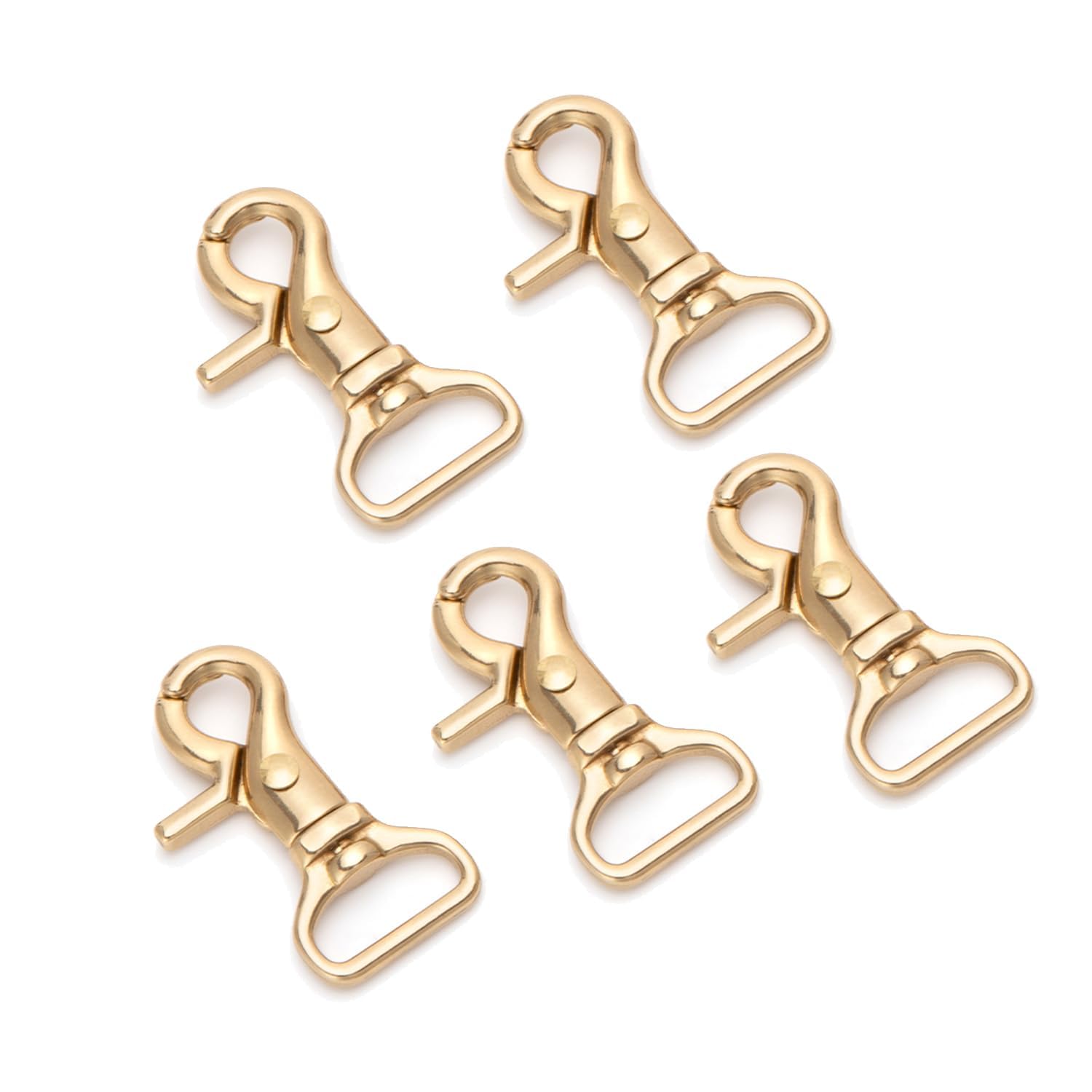WUTA Набор из 5 латунных брелоков с вращающимися карабинами, 20 мм, для DIY поделок, изделий из кожи и многого другого
WUTA Набор из 5 латунных брелоков с вращающимися карабинами, 20 мм, для DIY поделок, изделий из кожи и многого другого