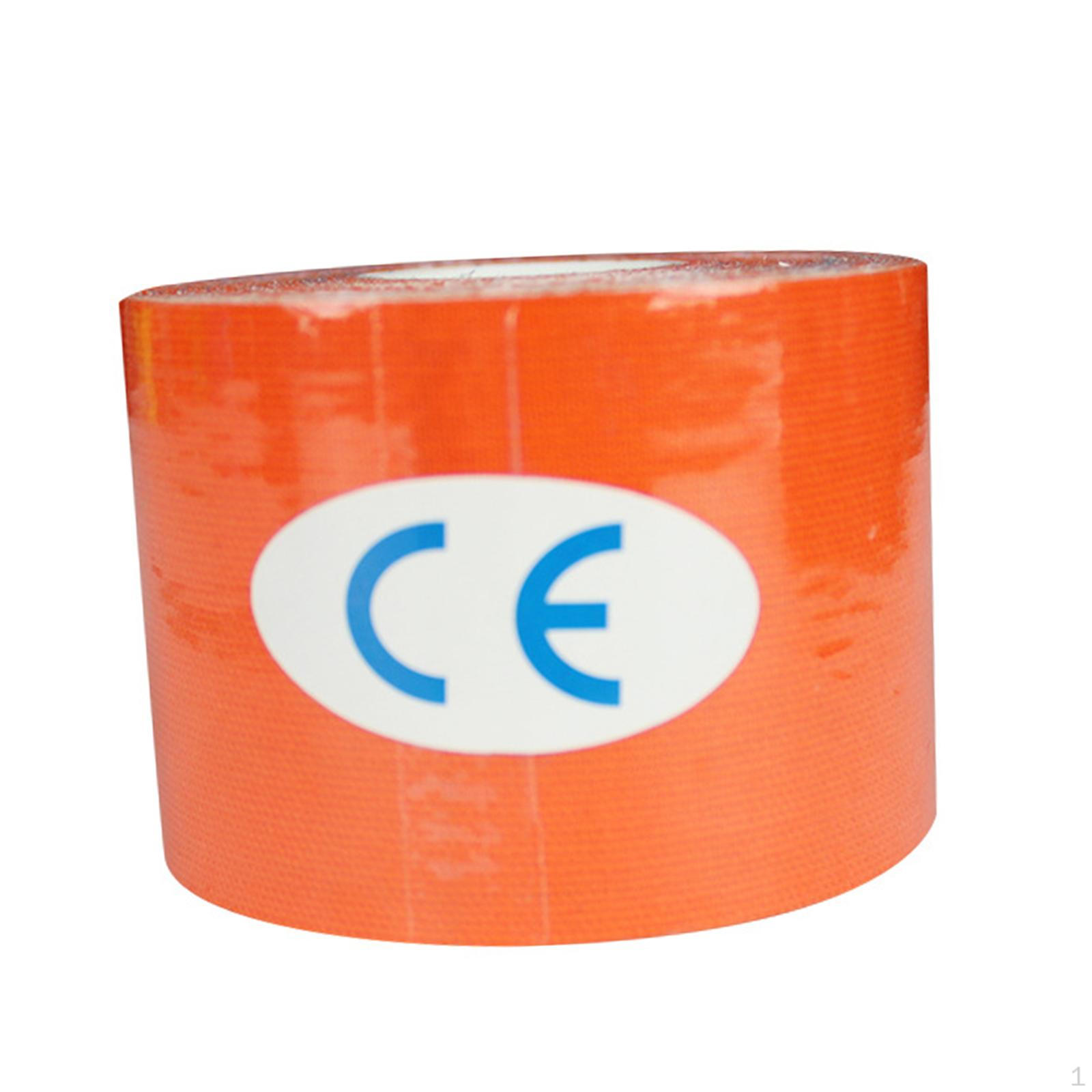 Спортивная спортивная лента, клейкая мышечная обертка, дышащая самоклеящаяся запястье, лодыжка для оранжевый