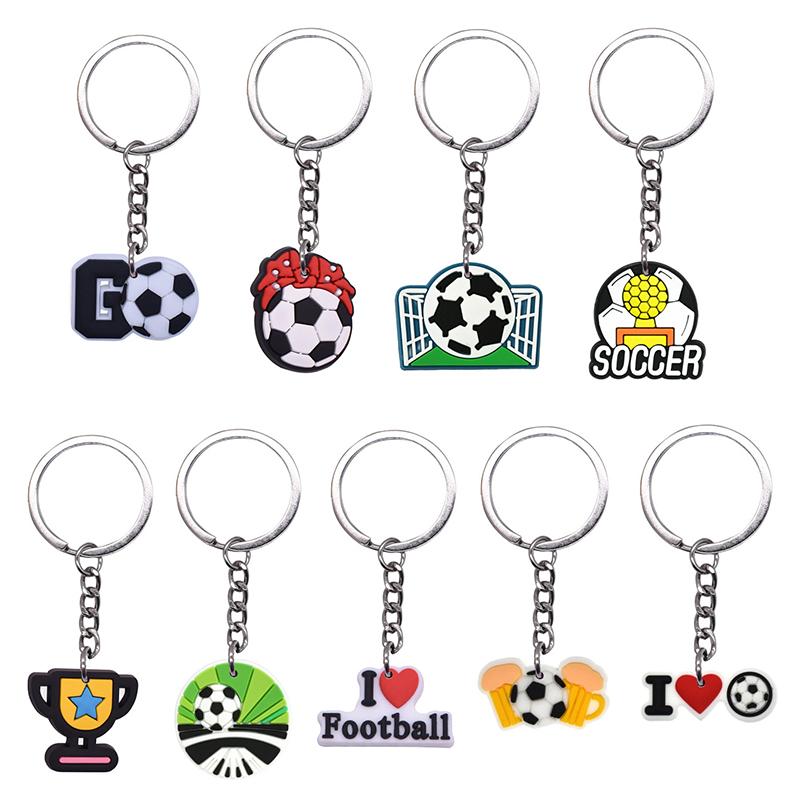 1PC Pvc Soft Rubber Keychain Accessories Luggage Pendant Sports Style Football Diy Accessories Multiple Styles
1PC Pvc Soft Rubber Keychain Accessories Luggage Pendant Sports Style Football Diy Accessories Multiple Styles