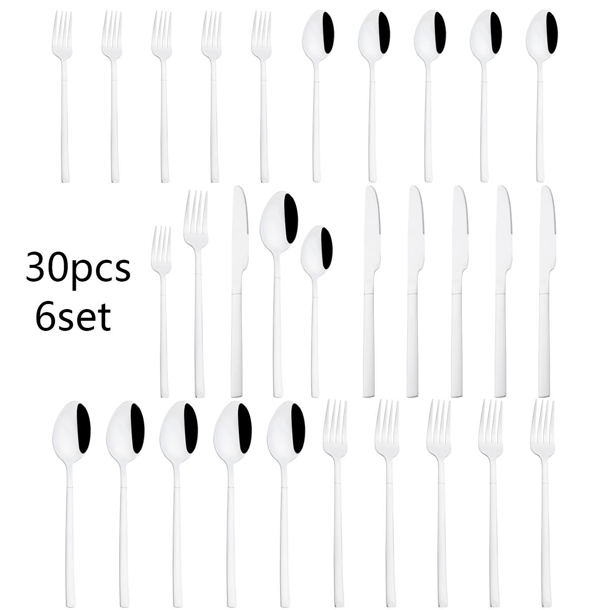 30pcs Gold Dinnerware Set Stainless Steel Cutlery Set Knife Fork Spoon Tableware Set Western Kitchen Dessert Fork Spoon Flatware серебряный
30pcs Gold Dinnerware Set Stainless Steel Cutlery Set Knife Fork Spoon Tableware Set Western Kitchen Dessert Fork Spoon Flatware серебряный