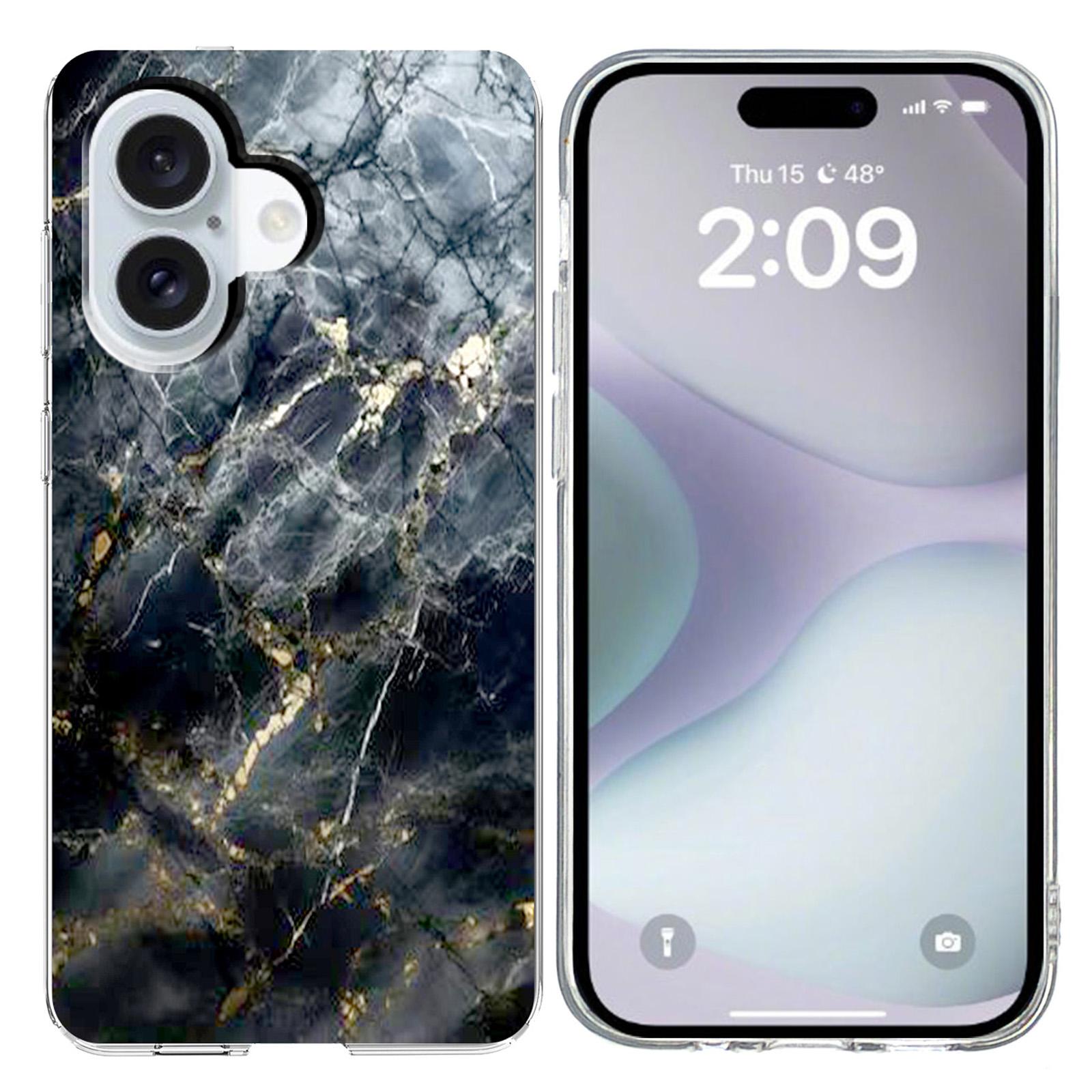 For iPhone 16 Plus Case Marble Pattern Printing Soft TPU Phone Cover D
For iPhone 16 Plus Case Marble Pattern Printing Soft TPU Phone Cover D