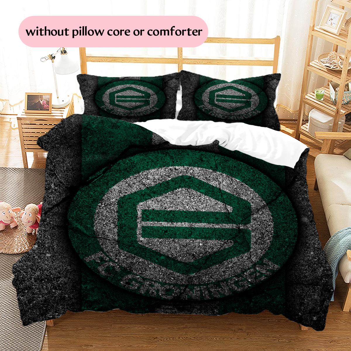 Groningen FC Pattern Bedding Home Decoration Birthday & Festival Gift (1 * duvet cover + 2 * pillowcase, without core) 135x200cm
Groningen FC Pattern Bedding Home Decoration Birthday & Festival Gift (1 * duvet cover + 2 * pillowcase, without core) 135x200cm