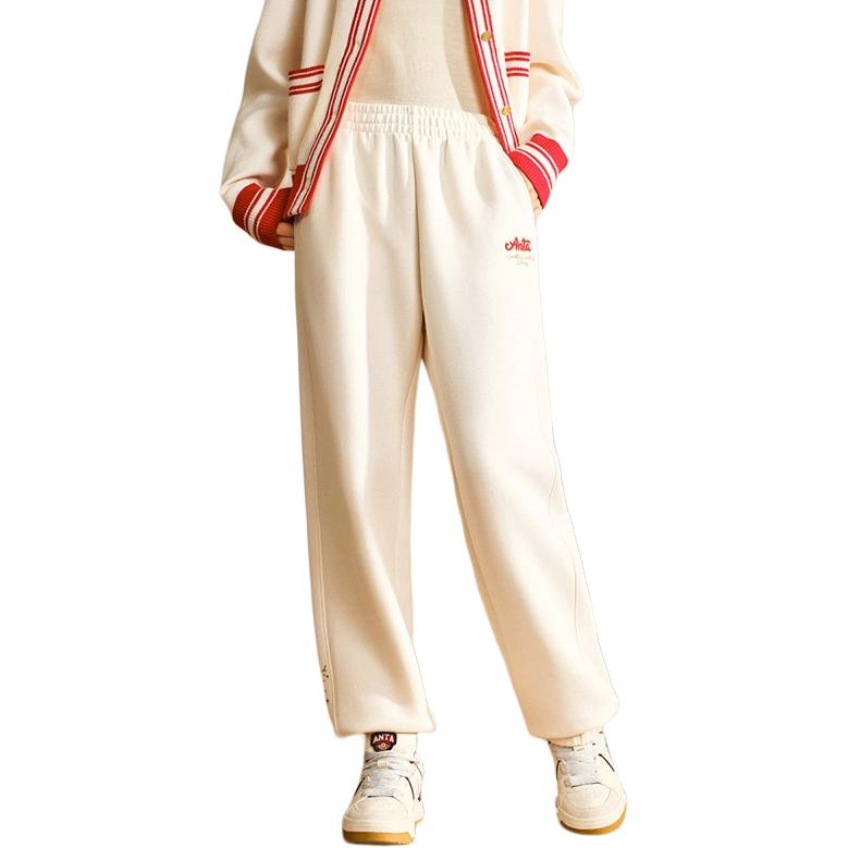 Anta Comfortable Simple Cuffed Sports Versatile High Waist Loose Casual Pants Women bottoms Corn-White 162518312S-2 M
Anta Comfortable Simple Cuffed Sports Versatile High Waist Loose Casual Pants Women bottoms Corn-White 162518312S-2 M