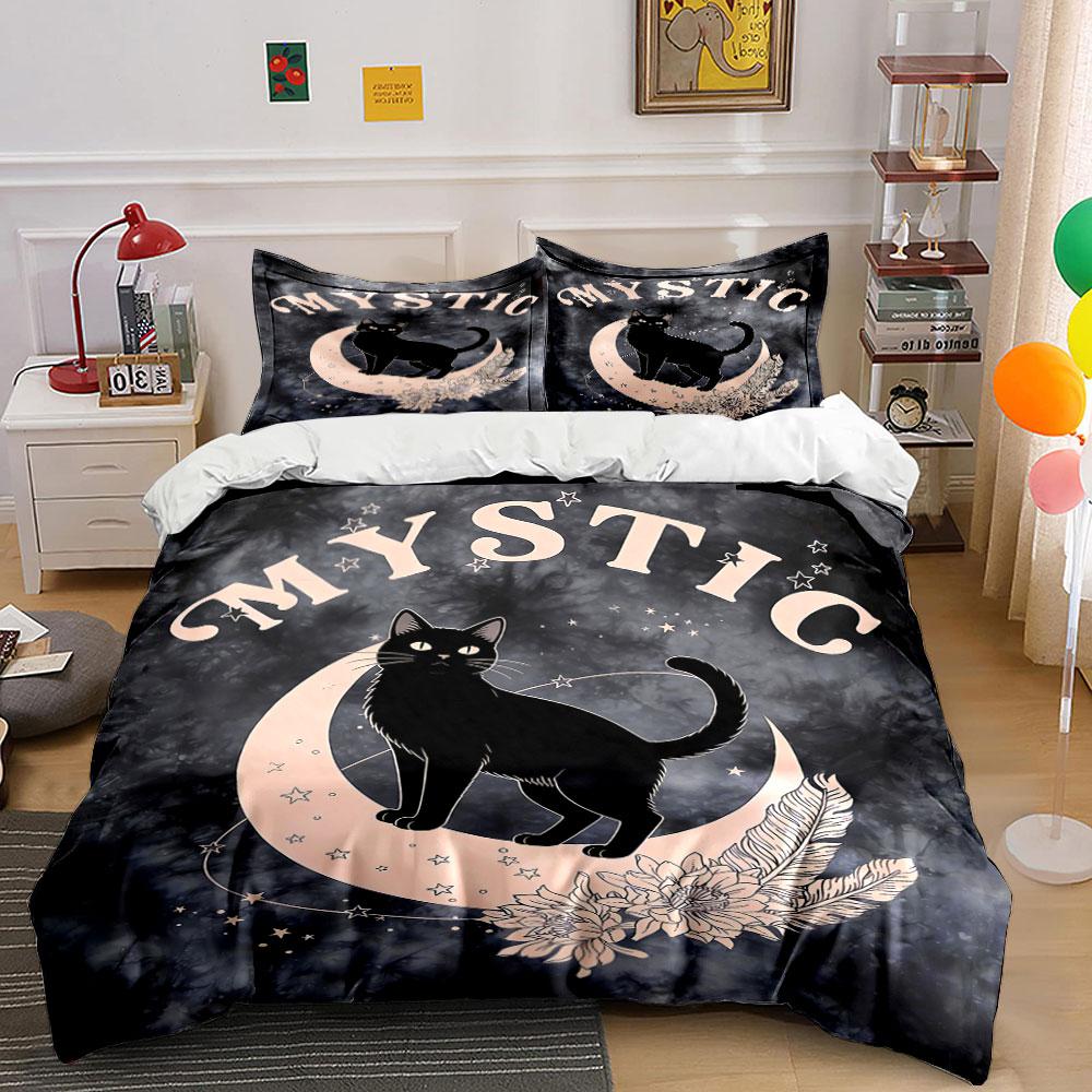 Black cat, crescent moon. Bedding sets Duvet cover sets Duvet covers Pillowcases(1 * Duvet Cover 2 * Pillowcases, without duvet insert) 135x200cm
Black cat, crescent moon. Bedding sets Duvet cover sets Duvet covers Pillowcases(1 * Duvet Cover 2 * Pillowcases, without duvet insert) 135x200cm