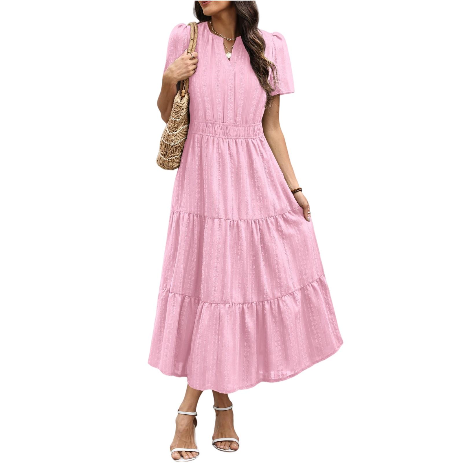 Women s Fashionable Casual -color Dress S рожевий
Women s Fashionable Casual -color Dress S рожевий