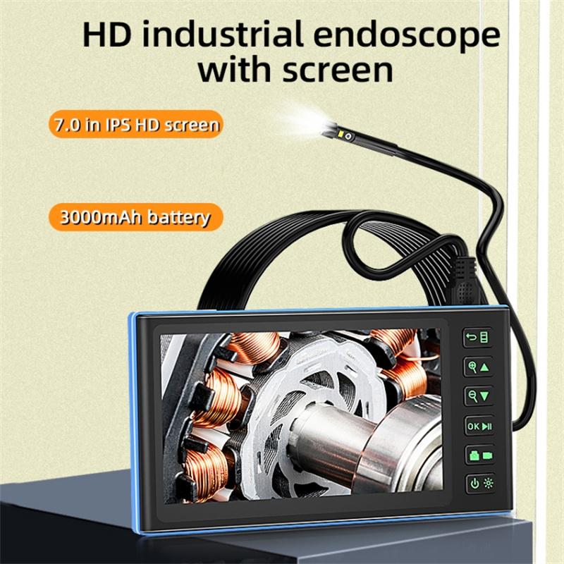 T23 7.9mm Triple Lens Borescope 3.5m 7 inch IPS Screen 1080P HD Industrial Endoscope IP67 Waterproof Camera Type A
T23 7.9mm Triple Lens Borescope 3.5m 7 inch IPS Screen 1080P HD Industrial Endoscope IP67 Waterproof Camera Type A