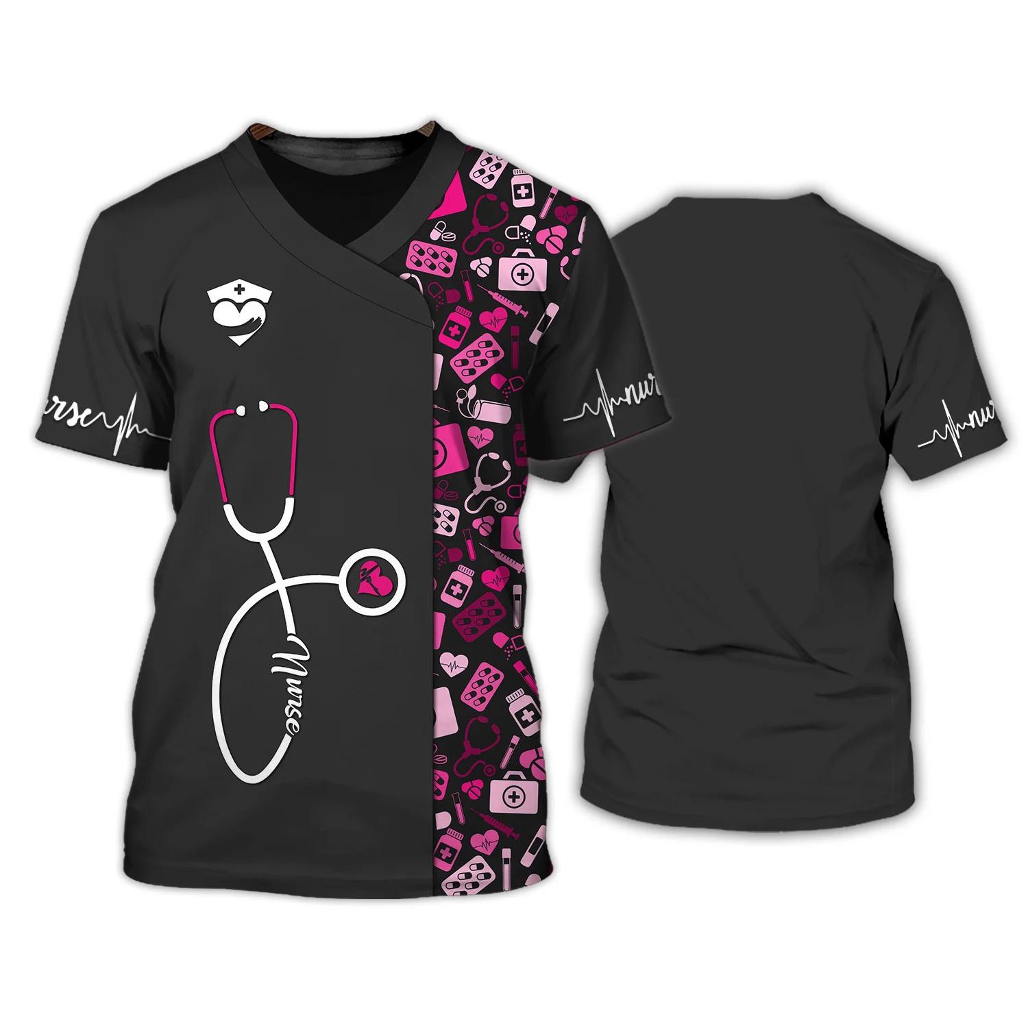 Nurse T-shirt EMS T Shirt For Women 2023 Fashion Short Sleeve Uniform Summer O Neck Harajuku Clothes Female Oversized Streetwear S
Nurse T-shirt EMS T Shirt For Women 2023 Fashion Short Sleeve Uniform Summer O Neck Harajuku Clothes Female Oversized Streetwear S