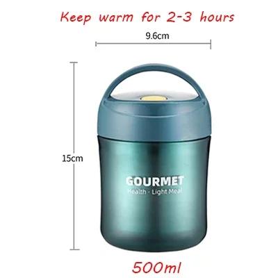 500ml Soup Cup Lunch Box Stainless Steel Thermos Mug Food Container Thermal Cup Vacuum Flasks Thermos Bottle with Spoon for Kids 500ML
500ml Soup Cup Lunch Box Stainless Steel Thermos Mug Food Container Thermal Cup Vacuum Flasks Thermos Bottle with Spoon for Kids 500ML