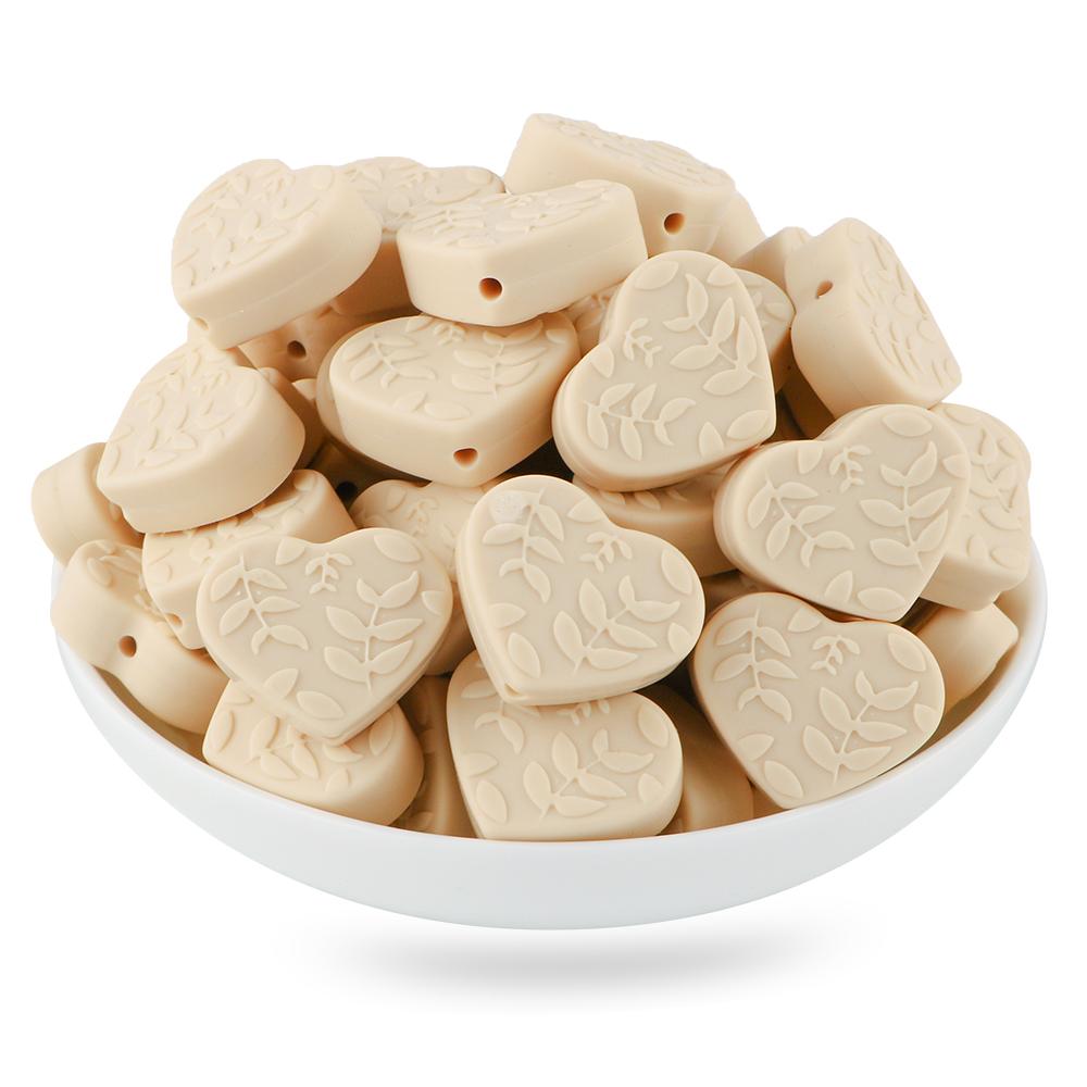 10Pcs Heart Shaped Silicone Beads With Leaf Pattern Solid Silicone Focal Bead DIY Jewelry Accessories
10Pcs Heart Shaped Silicone Beads With Leaf Pattern Solid Silicone Focal Bead DIY Jewelry Accessories