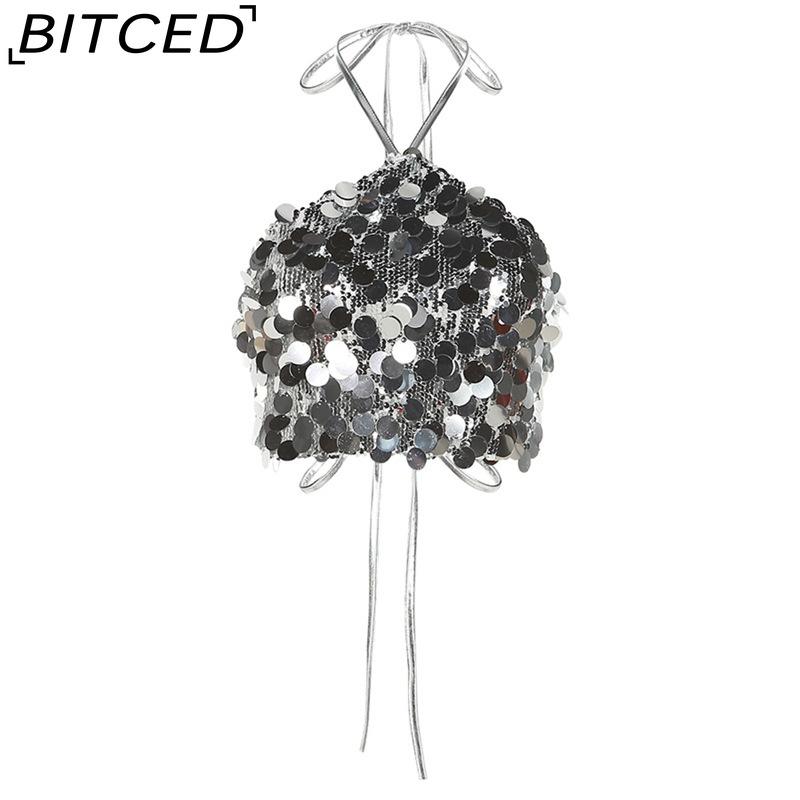 BITCED Summer Women s Fashion Sexy Halterneck Backless Sequinned Crop Top S
BITCED Summer Women s Fashion Sexy Halterneck Backless Sequinned Crop Top S