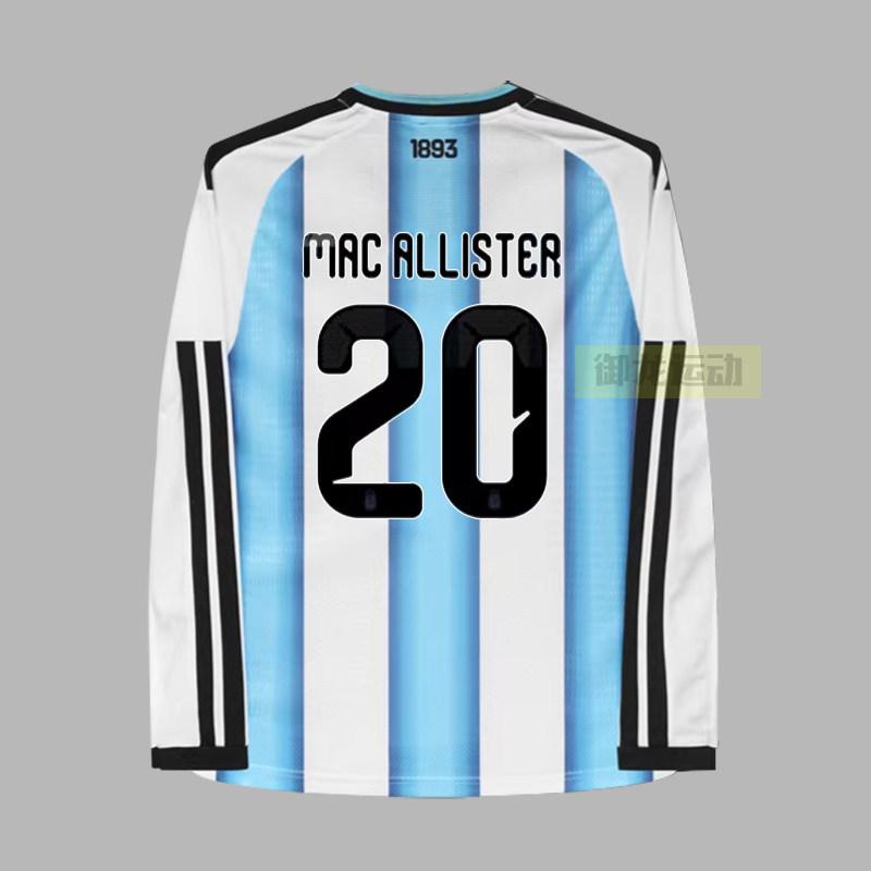 Argentina Jersey Long-Sleeved Football Jersey No. 10 Enzo Di Maria Player Fan Version Home Men L
Argentina Jersey Long-Sleeved Football Jersey No. 10 Enzo Di Maria Player Fan Version Home Men L