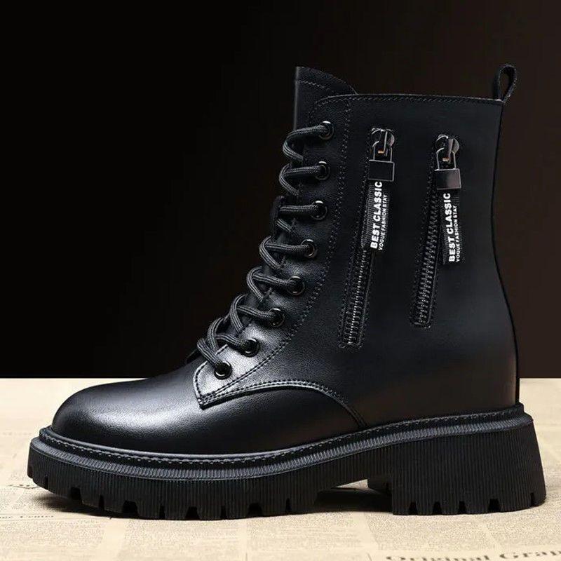 Женские ботинки мартин на платформе, осенне-зимние новые женские ботинки, боковая молния, шнуровка, короткие ботинки, женская британская повседневная обувь, тренд 35
Женские ботинки мартин на платформе, осенне-зимние новые женские ботинки, боковая молния, шнуровка, короткие ботинки, женская британская повседневная обувь, тренд 35