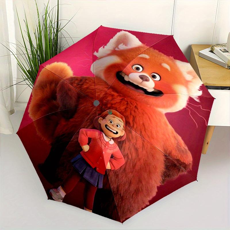 Meilin Mei Lee and Red Panda Automatic 3-Fold Umbrella Design, Cute Cartoon Pattern, Portable Outdoor Umbrella, Perfect, Holiday Gift for Di
Meilin Mei Lee and Red Panda Automatic 3-Fold Umbrella Design, Cute Cartoon Pattern, Portable Outdoor Umbrella, Perfect, Holiday Gift for Di