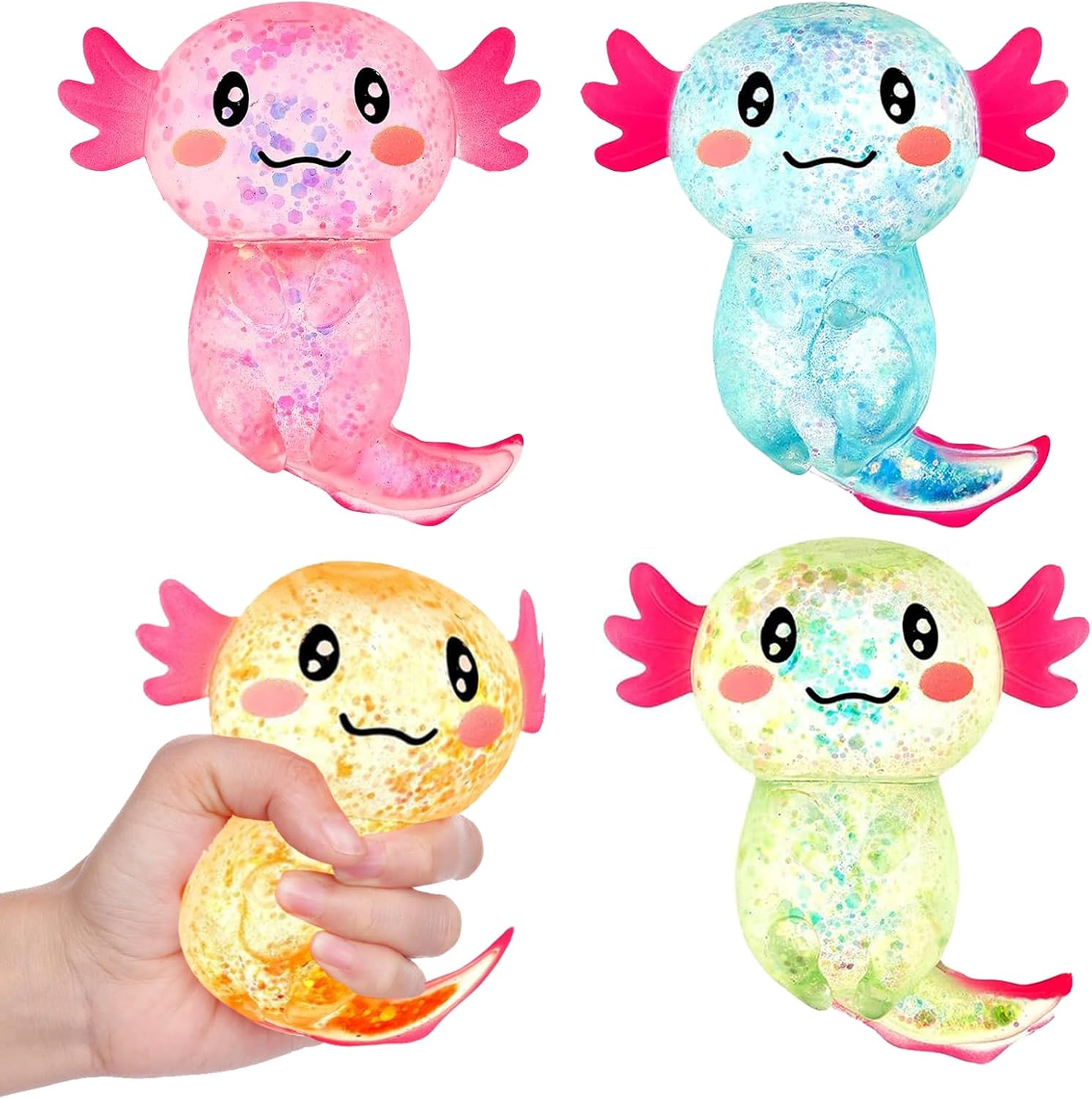4Pcs Random Color Squishy Stress Relief Toy Glitter Malt Sugar Amphibian Toy For Kids Soothing Birthday Party Favors Gifts
4Pcs Random Color Squishy Stress Relief Toy Glitter Malt Sugar Amphibian Toy For Kids Soothing Birthday Party Favors Gifts