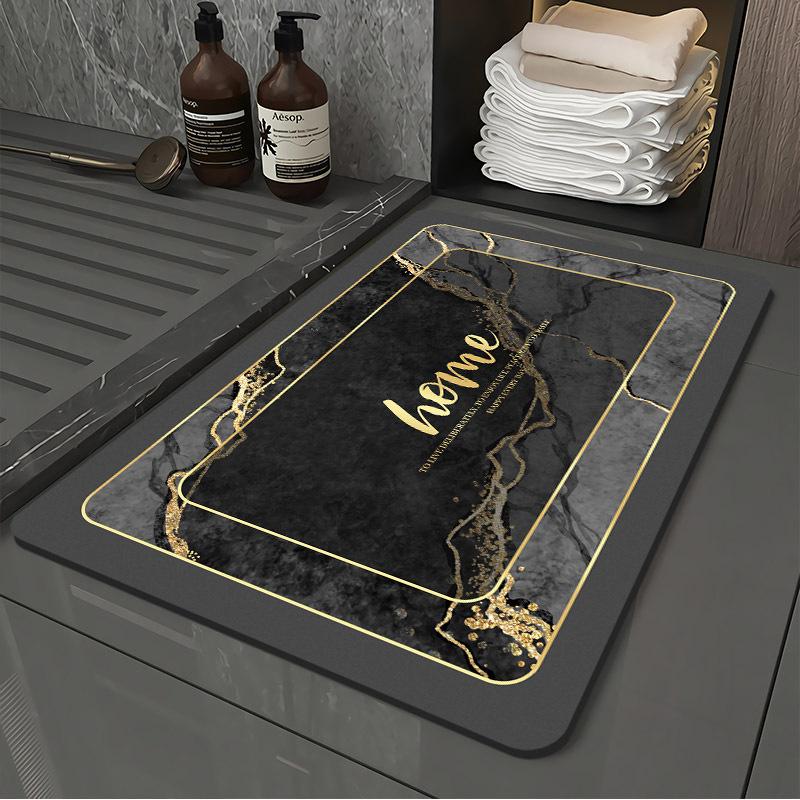 Мягкий впитывающий коврик для ванной в стиле легкой роскоши, быстросохнущий грязеотталкивающий коврик для ног, моющийся для ванной 40X60cm 15.7X23.6in
Мягкий впитывающий коврик для ванной в стиле легкой роскоши, быстросохнущий грязеотталкивающий коврик для ног, моющийся для ванной 40X60cm 15.7X23.6in