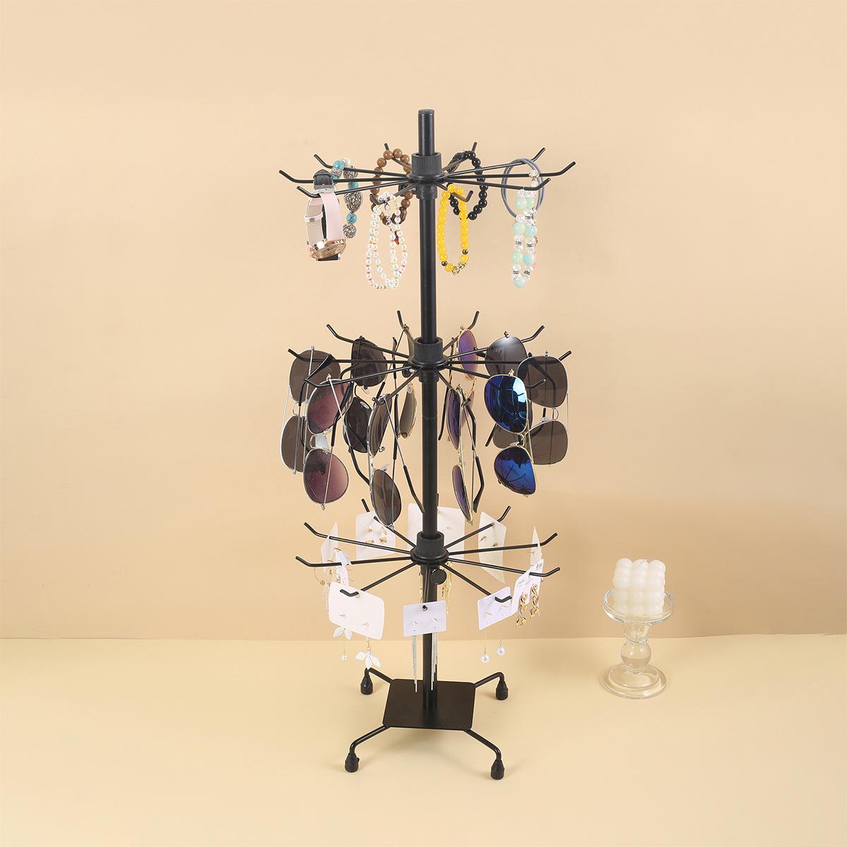 3-Tier Rotating Rack: Necklace, Bead, Sock, Hat & Accessory Display for Shop Entrance
3-Tier Rotating Rack: Necklace, Bead, Sock, Hat & Accessory Display for Shop Entrance