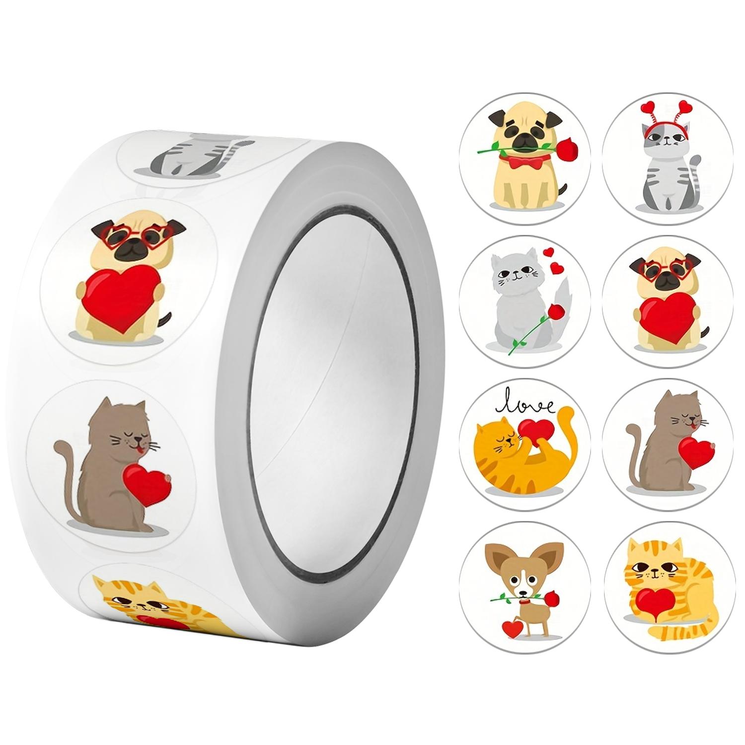 1ROLL(500pcs) Круглые стикеры с мультяшными животными и сердечками, 1 дюйм, для детей, награды учителям, школьные принадлежности, животные-стимулы, декор для дома
1ROLL(500pcs) Круглые стикеры с мультяшными животными и сердечками, 1 дюйм, для детей, награды учителям, школьные принадлежности, животные-стимулы, декор для дома