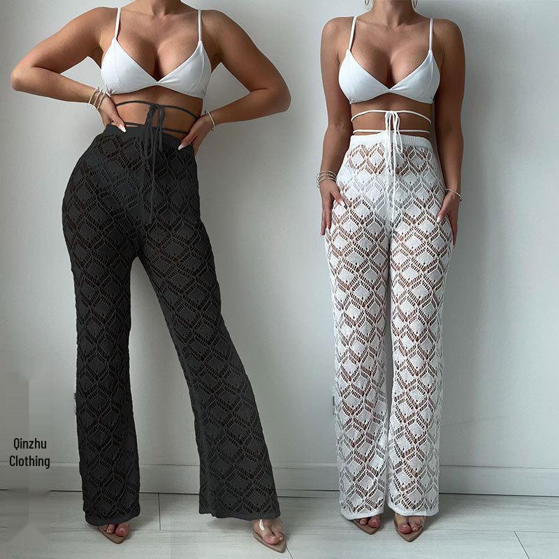 2024 Women s High Waist Hollow-out Beach Pants - Casual, Sexy Bikini Sunscreen Trousers for Europe & America Small чорний
2024 Women s High Waist Hollow-out Beach Pants - Casual, Sexy Bikini Sunscreen Trousers for Europe & America Small чорний