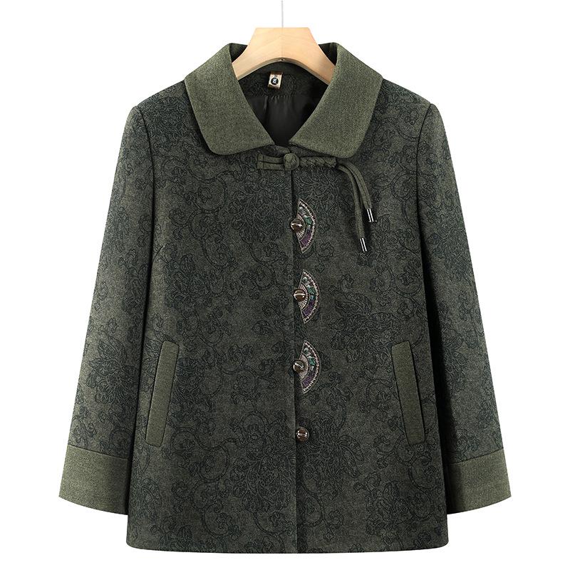 Весенне-осенняя куртка с лацканами в китайском стиле для женщин среднего возраста (Размеры 60-70) 3XL (125-135 jin)
Весенне-осенняя куртка с лацканами в китайском стиле для женщин среднего возраста (Размеры 60-70) 3XL (125-135 jin)