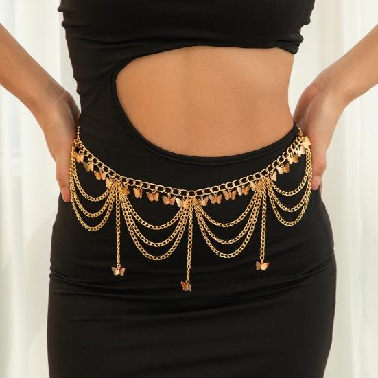 Metallic Solid Color Waist Chain Heart Pendant Multi Layer Tassel Geometric Pattern Electroplated Waist Belt Nightclubs Festivals Charm A
Metallic Solid Color Waist Chain Heart Pendant Multi Layer Tassel Geometric Pattern Electroplated Waist Belt Nightclubs Festivals Charm A