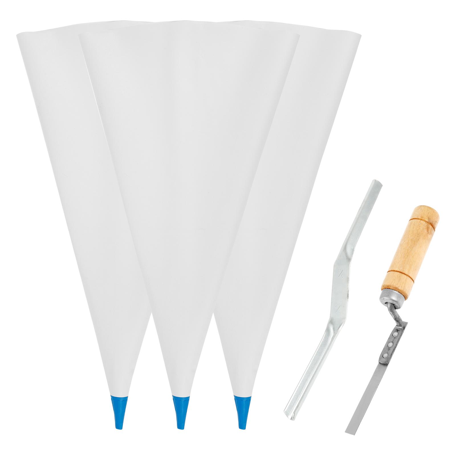 Tile Grout Masonry Mortar Bag w/ Molded in Tip Tear Puncture Resistant HeavyDuty Vinyl Piping Cement Bag for Grouting Tile Joint білий
Tile Grout Masonry Mortar Bag w/ Molded in Tip Tear Puncture Resistant HeavyDuty Vinyl Piping Cement Bag for Grouting Tile Joint білий