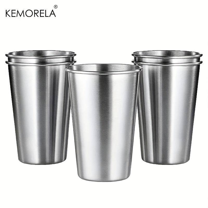 KEMORELA 4PCS Stainless Steel Cups 300/400/500ML Stainless Steel Tumblers Pint Camping Cups Drinking Glasses Stackable Metal Cup 301-500ml 
KEMORELA 4PCS Stainless Steel Cups 300/400/500ML Stainless Steel Tumblers Pint Camping Cups Drinking Glasses Stackable Metal Cup 301-500ml
