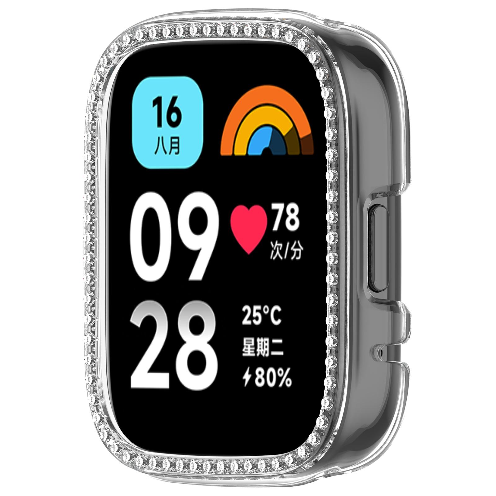 For Xiaomi Redmi Watch 3 Lite/Watch 3 Active Clear Watch Case Rhinestone Decorative Hollow Design PC Watch Cover As Shown A
For Xiaomi Redmi Watch 3 Lite/Watch 3 Active Clear Watch Case Rhinestone Decorative Hollow Design PC Watch Cover As Shown A