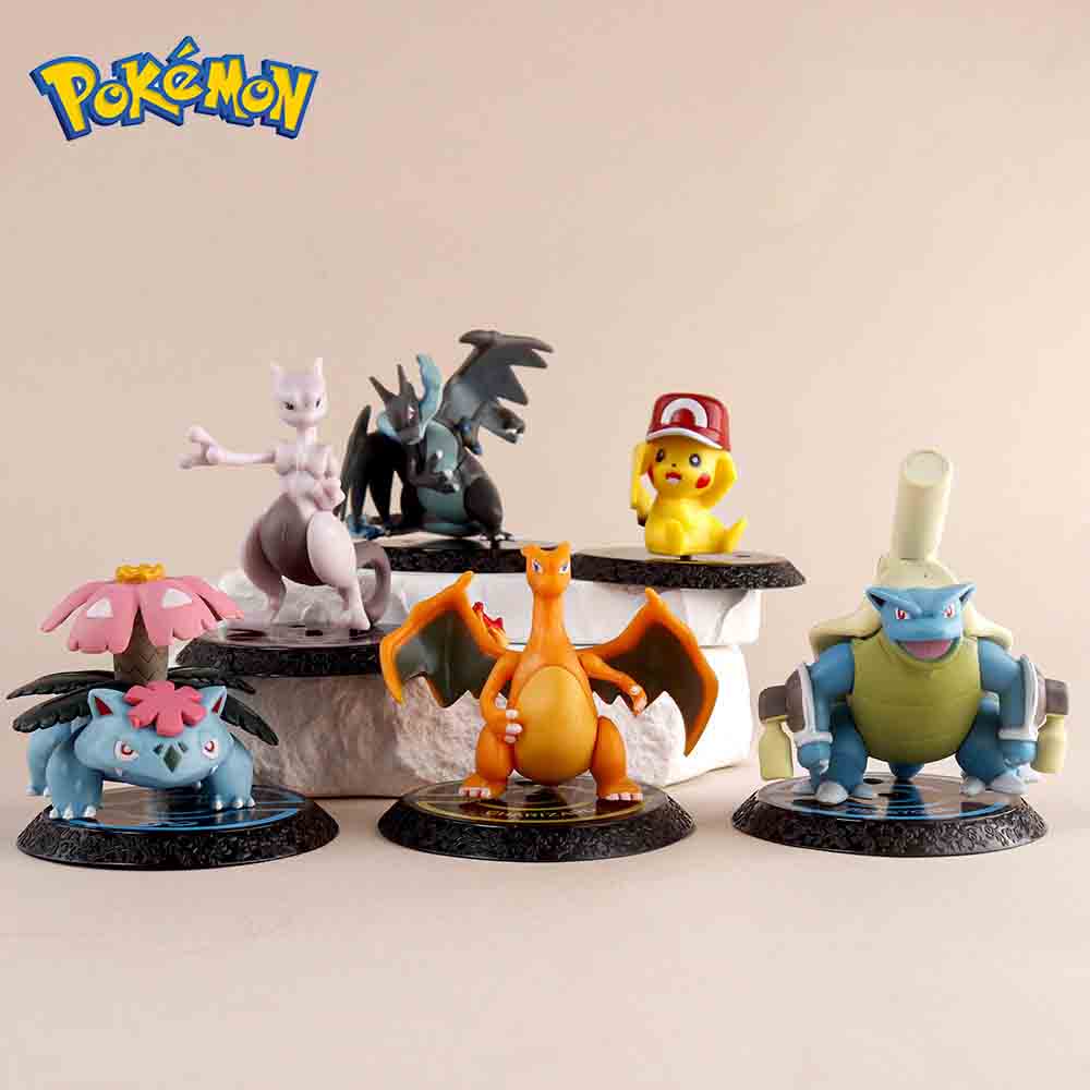 Pokemon 6 Pcs/Set Anime Figure Pikachu 6-7cm Figure Charizard Blastoise Squirtle Bulbasaur Action Figures Model playthings Gifts
Pokemon 6 Pcs/Set Anime Figure Pikachu 6-7cm Figure Charizard Blastoise Squirtle Bulbasaur Action Figures Model playthings Gifts
